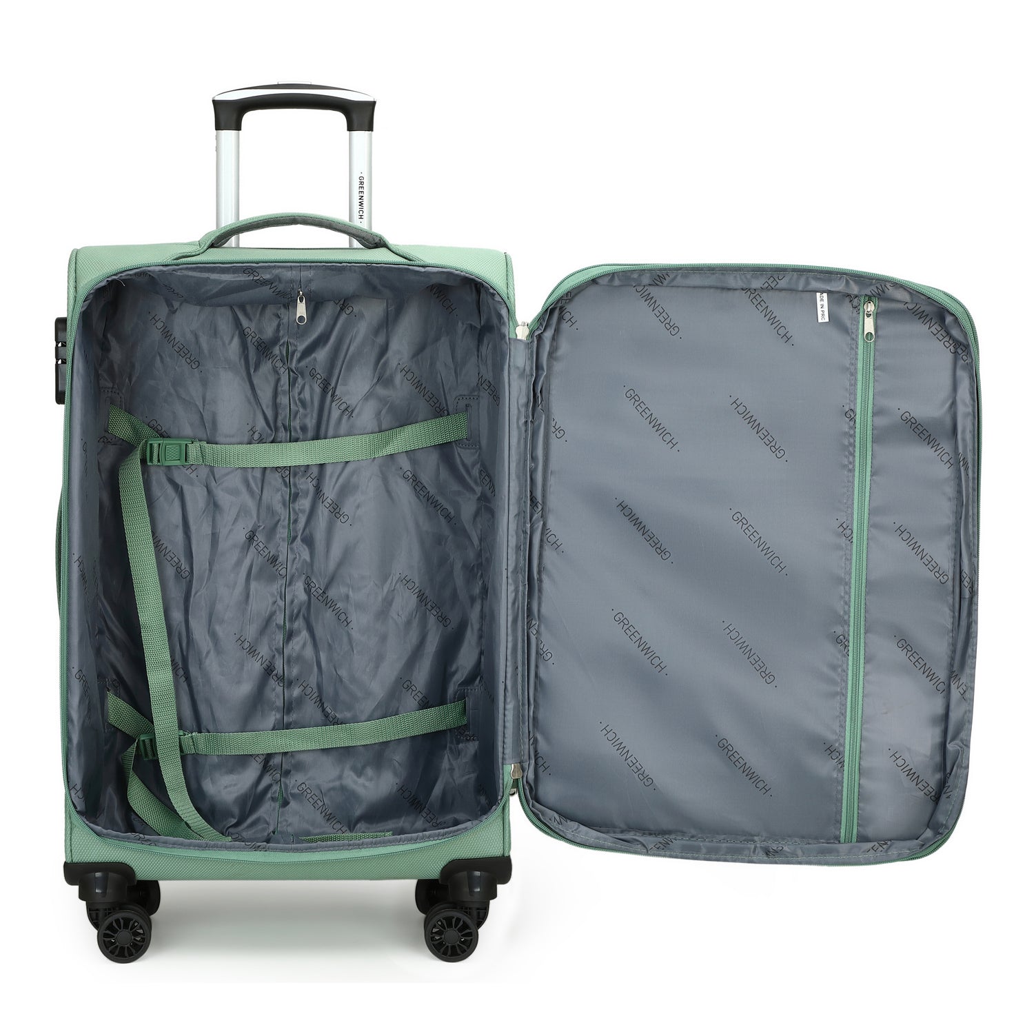 GREENWICH SET Van koffers ECO-RECYCLED TUNEZ MET NECESER