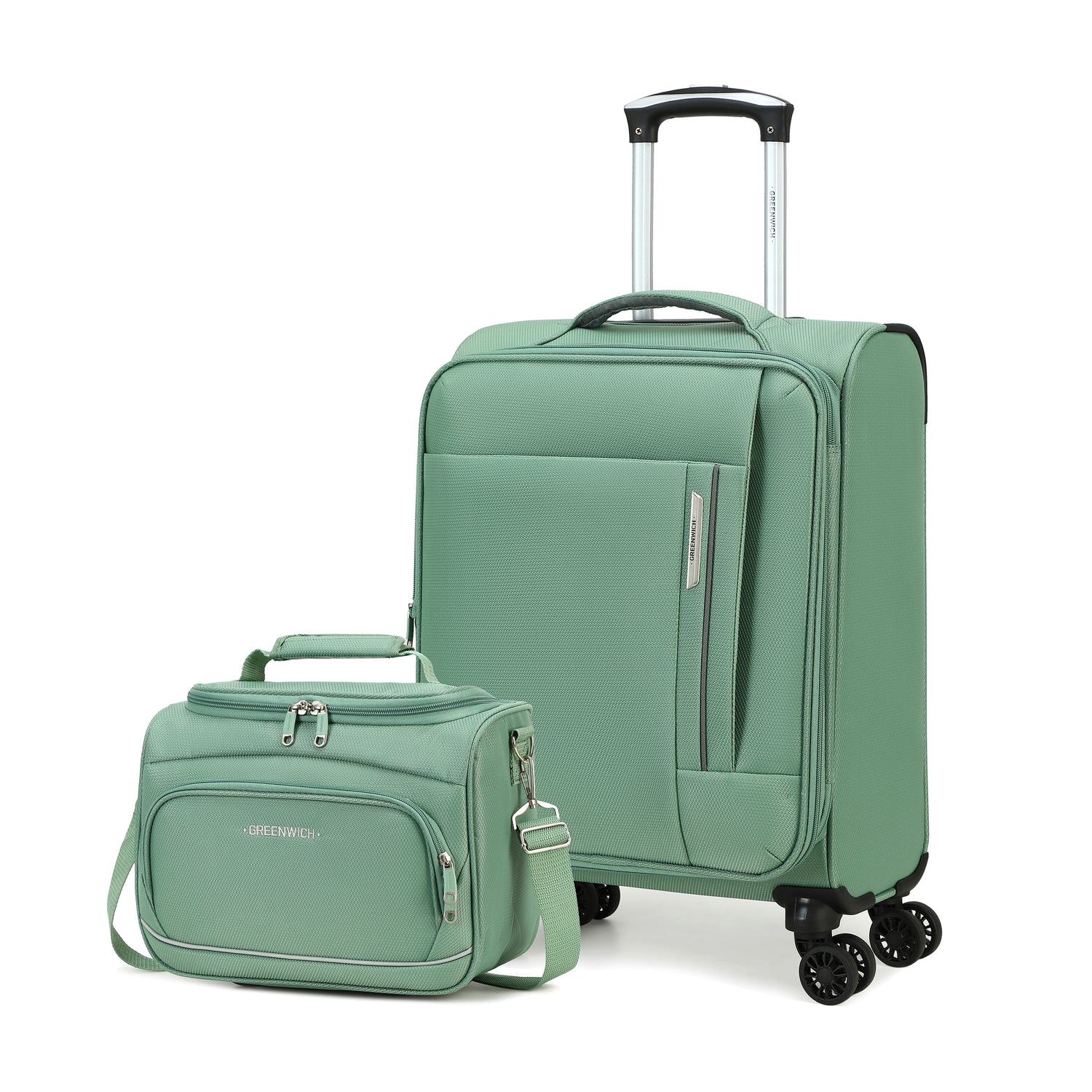 GREENWICH SET VAN Cabinekoffer ECO-RECYCLED TUNEZ EN NECESER