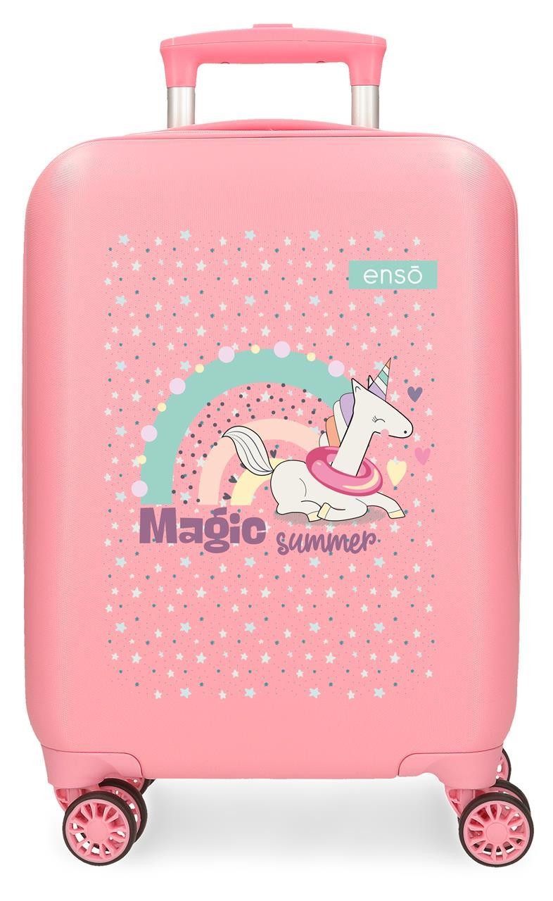 9631322 TROLLEY ABS 50CM.4R.ENSO MAGIC SUMMER RÓŻOWY
