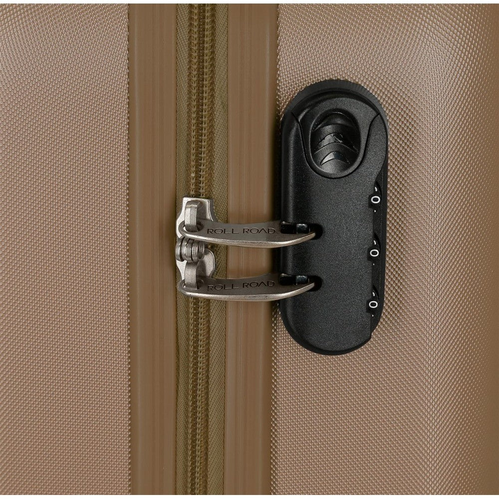 Cabin suitcase Roll Road Camboya Rigid 55cm Champagne