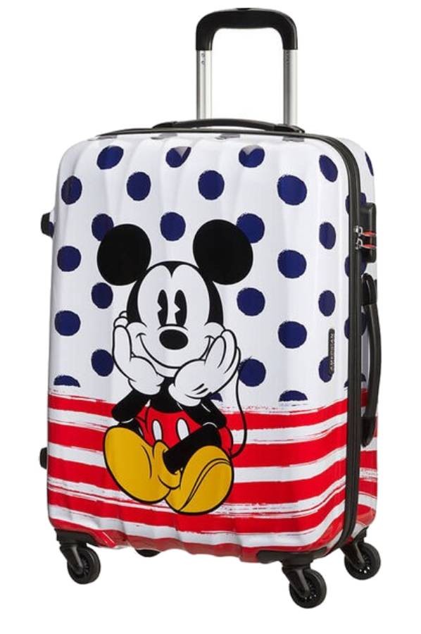 Średnia walizka 65CM MICKEY BLUE DOTS DISNEY LEGENDS Z AMERICAN TOURISTER