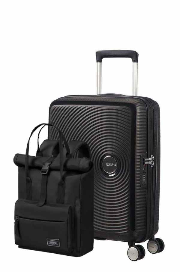 Pack Maleta Cabina SoundBox + Mochila Urban groove de American Tourister - Negro
