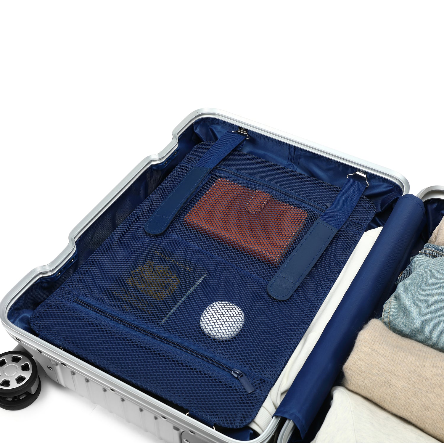 Greenwich kuffert 100% aluminium af Paris 55 cm kabine