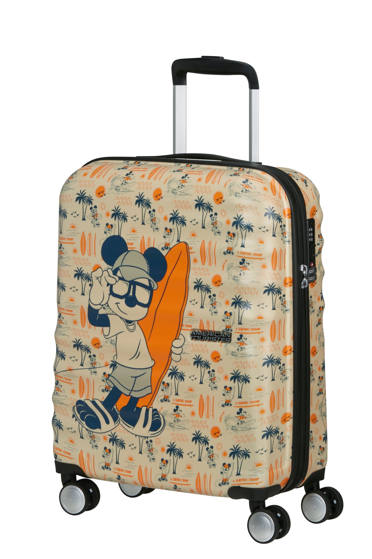 AMERICAN TOURISTER maleta de cabina 55cm WAVEBREAKER Mickey super surfer