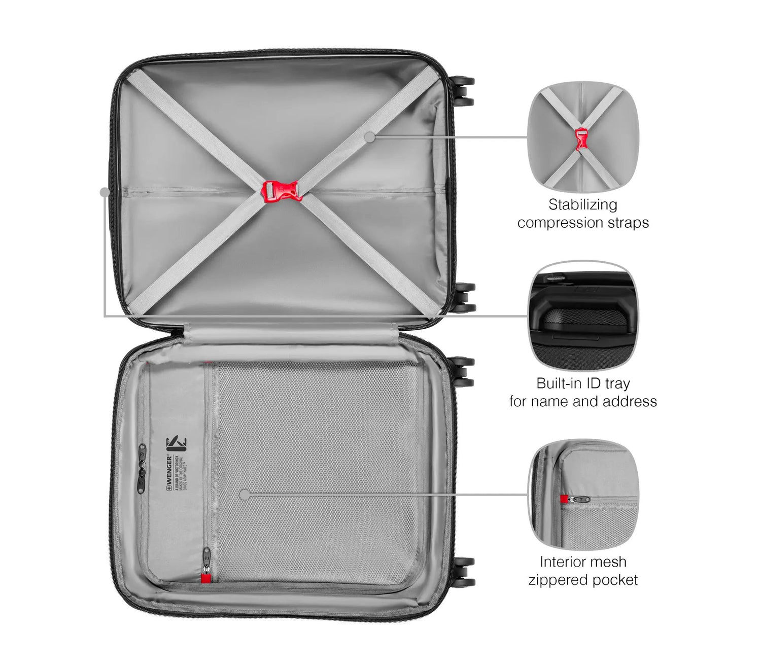 WENGER Cabin suitcase Extensible Prymo 55cm