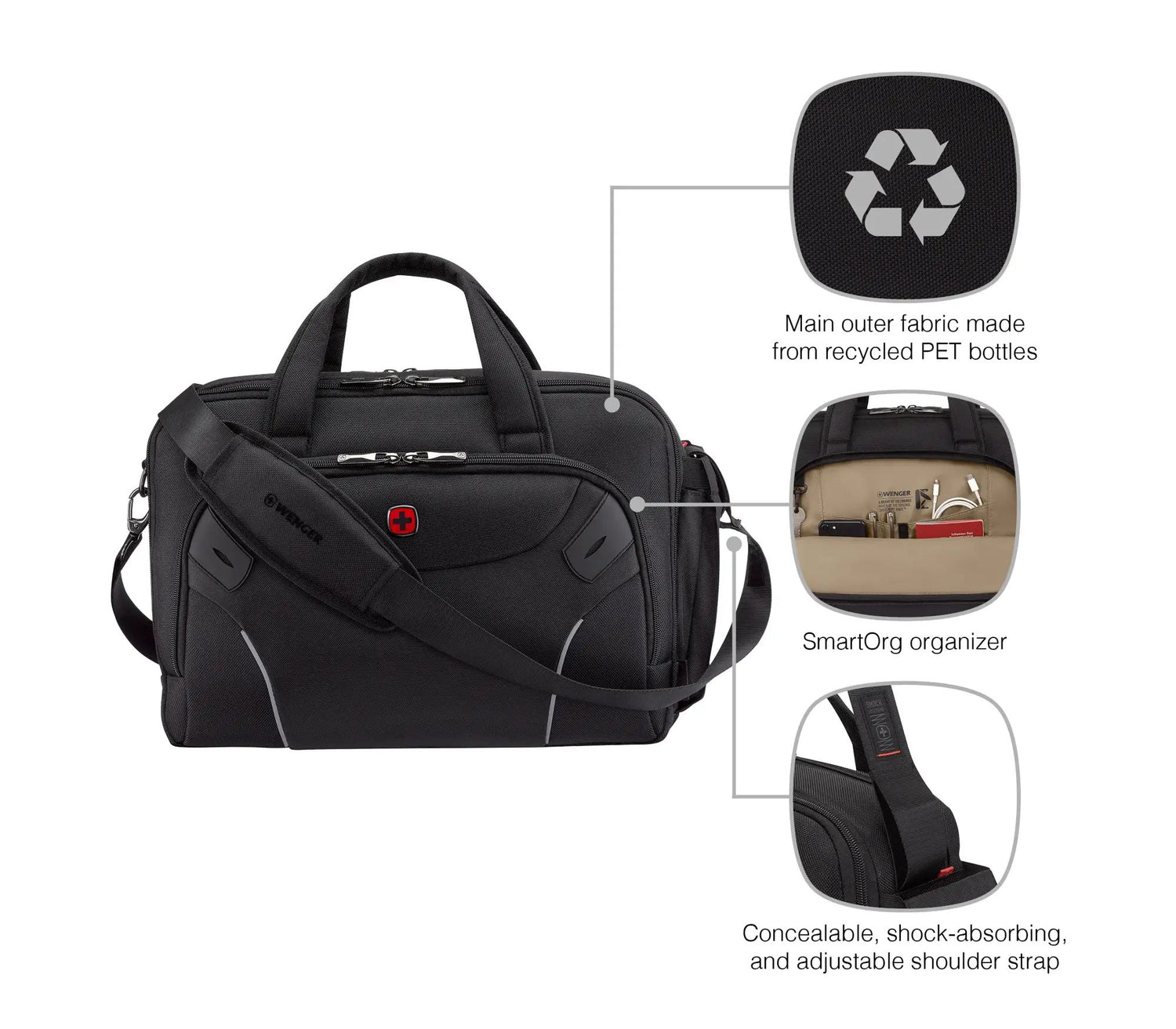 WENGER COSMIC Maletín 14"–16"