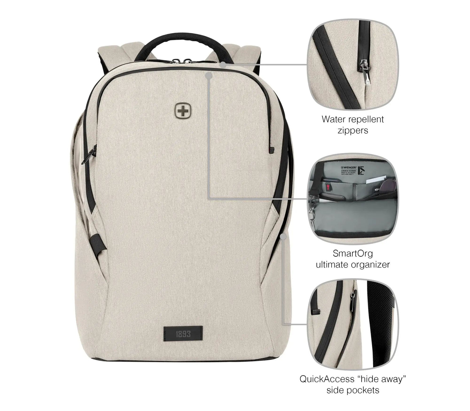WENGER MX LIGHT Mochila para portátil de 16" con bolsillo para Tablet - Sand