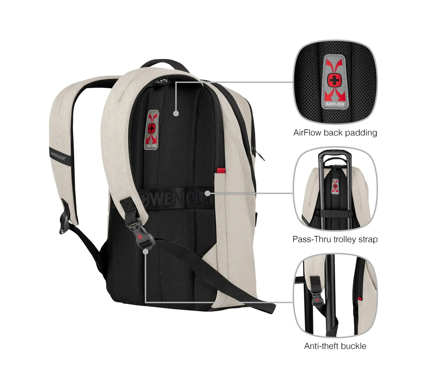 WENGER MX LIGHT Mochila para portátil de 16" con bolsillo para Tablet - Sand