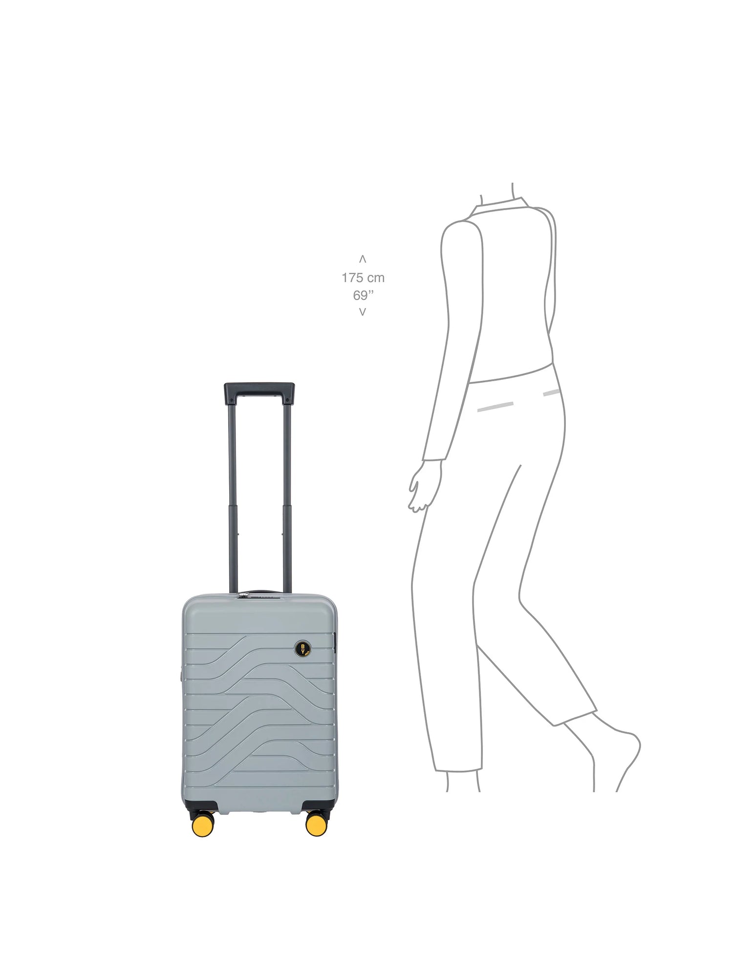 BRIC'S TROLLEY Starrkabine EXTENSIBLE ULISSE 55cm