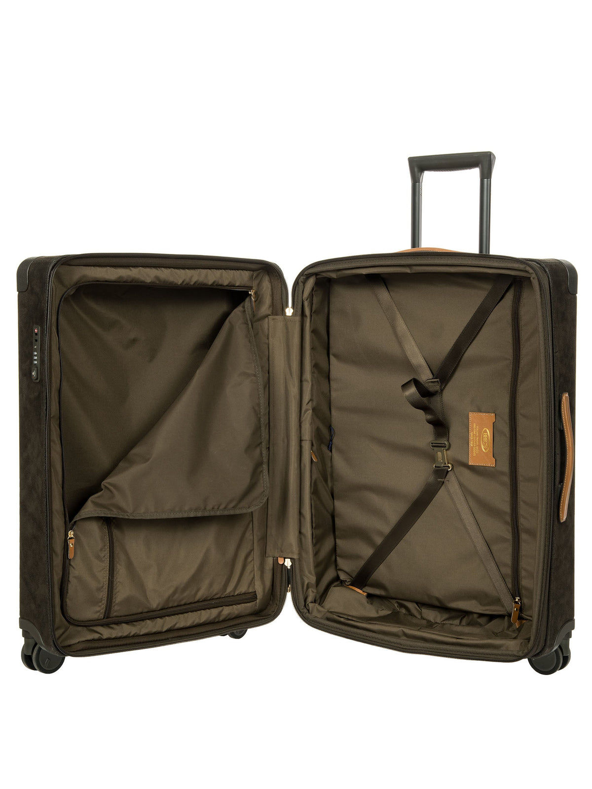 Bric's LIFE GRANDE VALISE HYBRIDE EXTENSIBLE 78CM VERT OLIVE