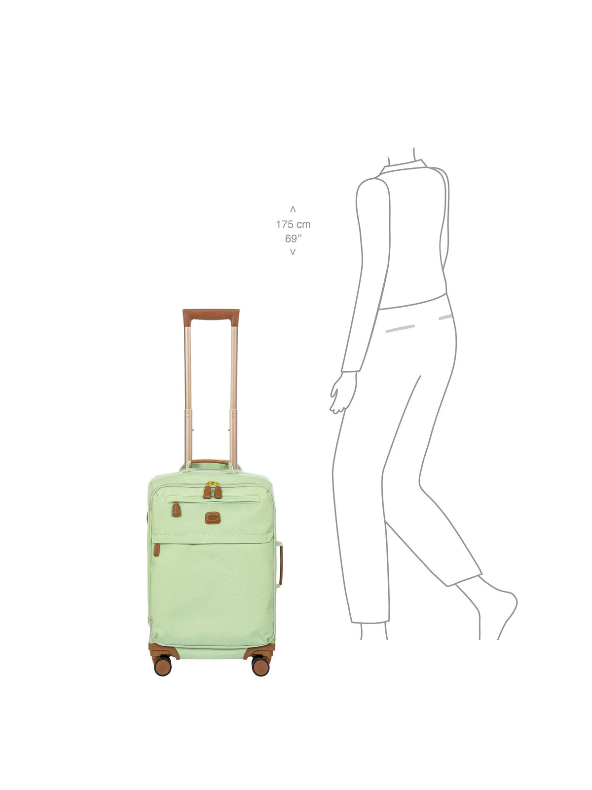 Bric VOLTERRA TRAMA Walizka kabinowa 55CM GREEN