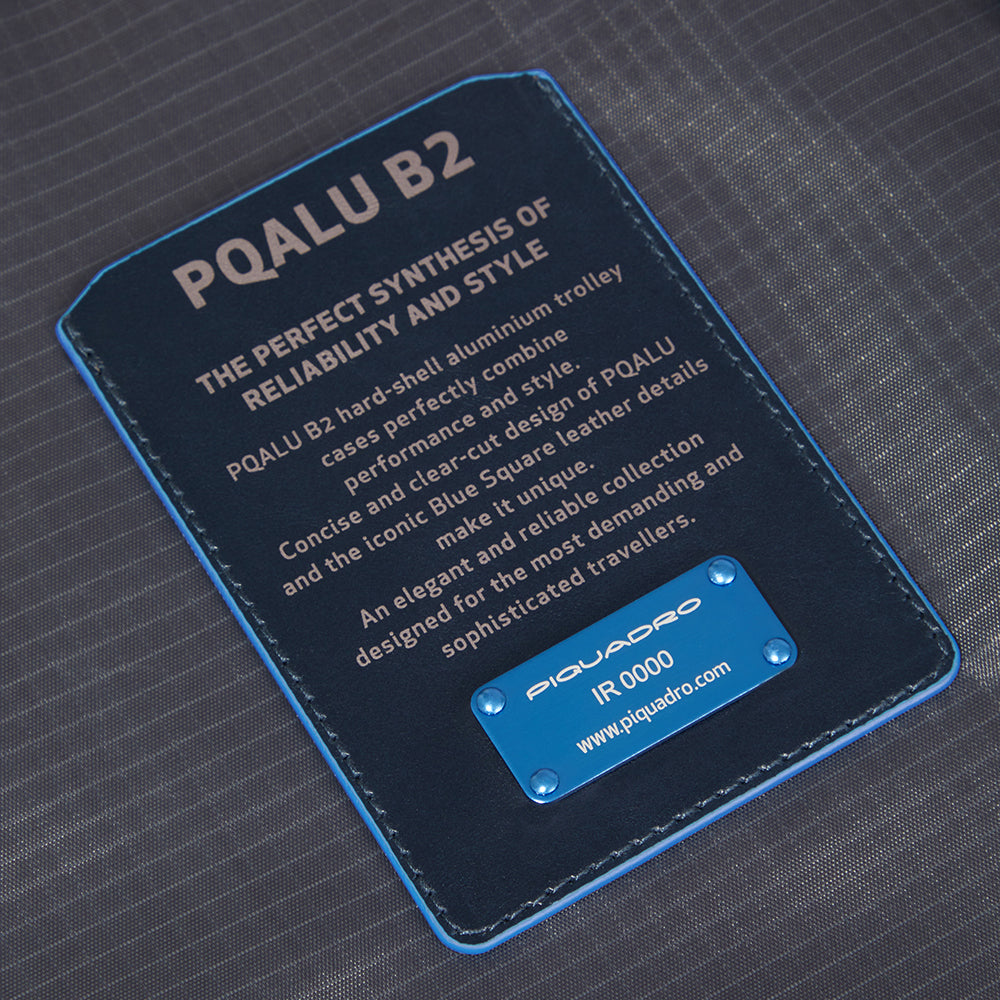 PIQUADRO Walizka kabinowa W skórze aluminium i PQ-Alub2 55cm