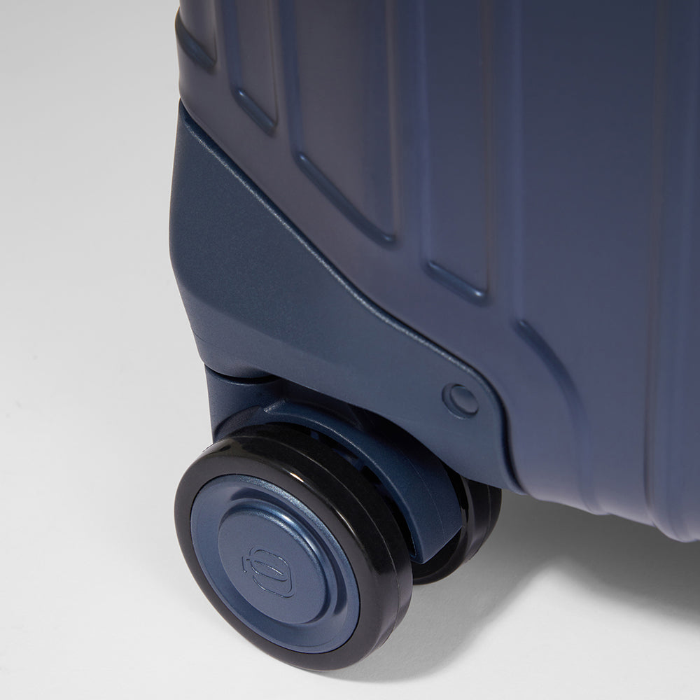 PIQUADRO Walizka kabinowa W skórze aluminium i PQ-Alub2 55cm