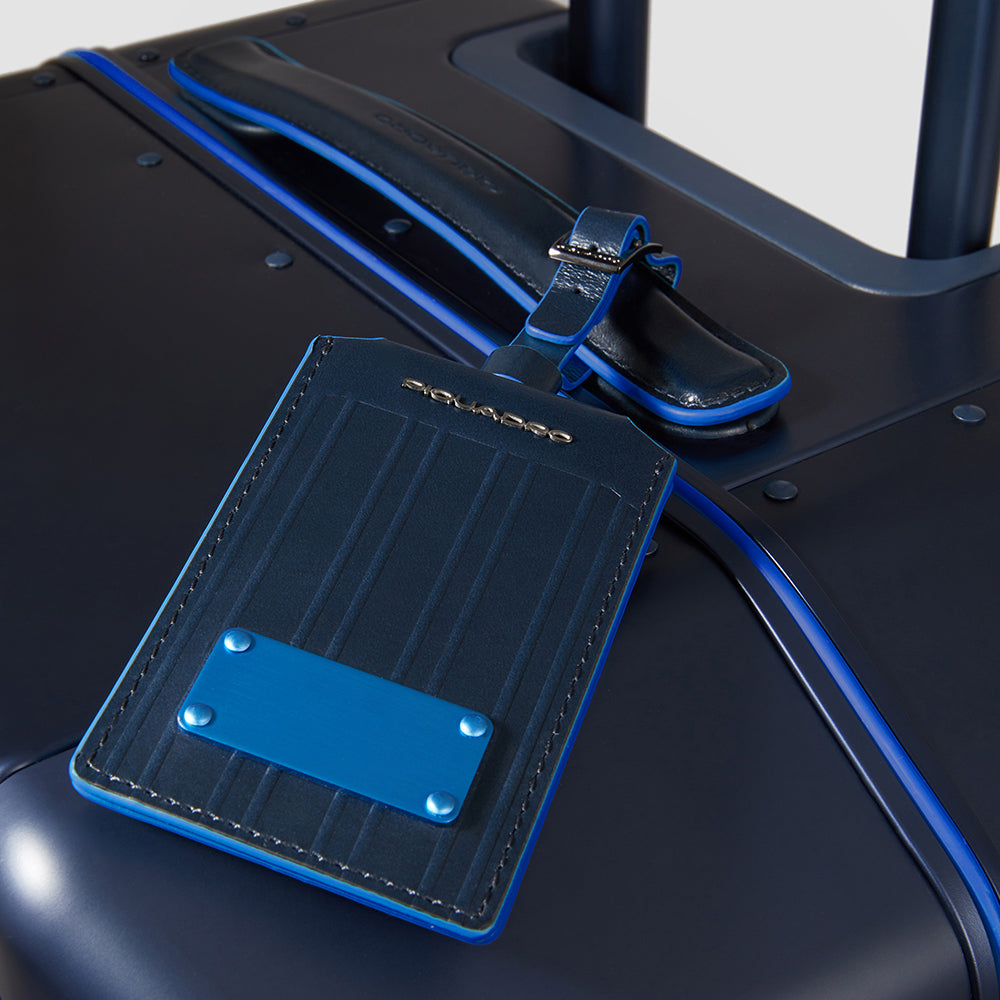 PIQUADRO Średnia walizka w aluminium i skórze, ponieważ-Alu 2 69cm