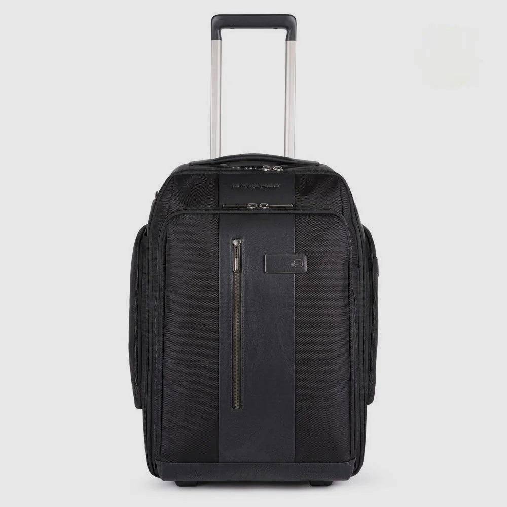 PIQUADRO Mochila de viaje Brief con ruedas para portátil 15,6"