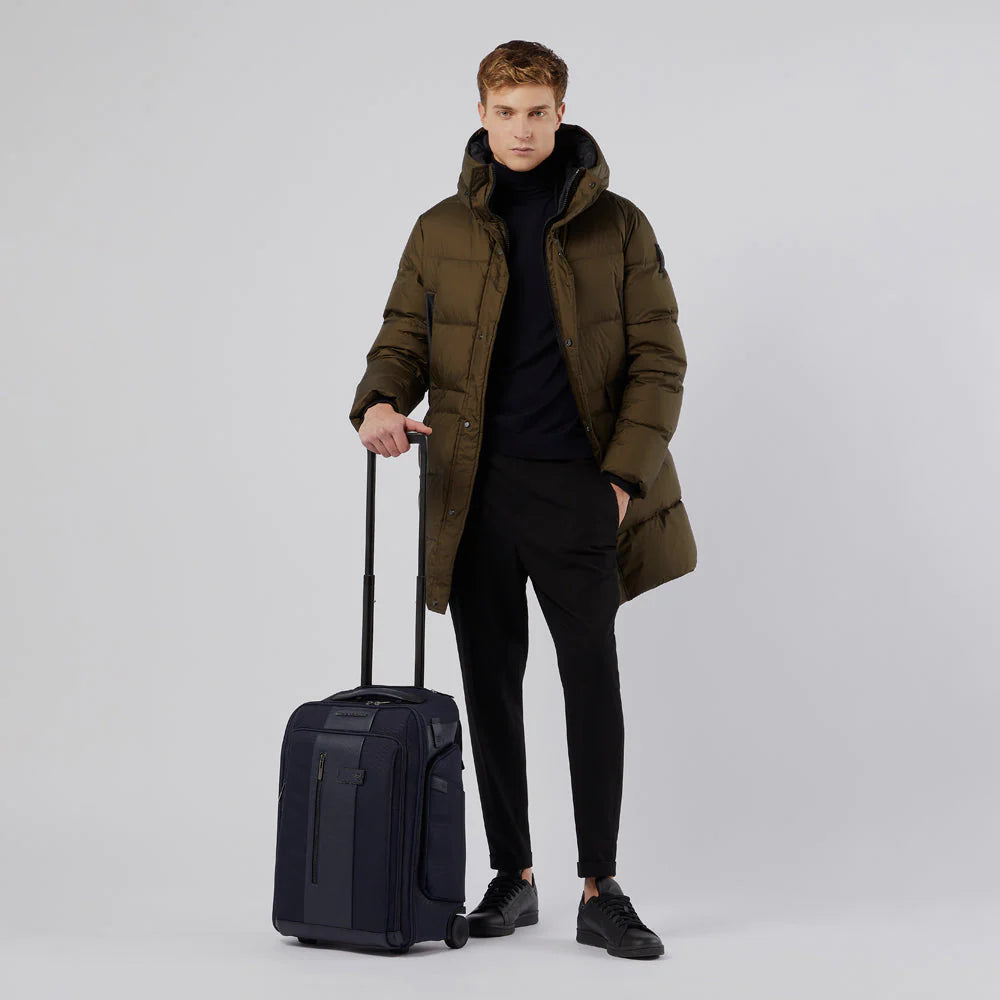 PIQUADRO Mochila de viaje Brief con ruedas para portátil 15,6"