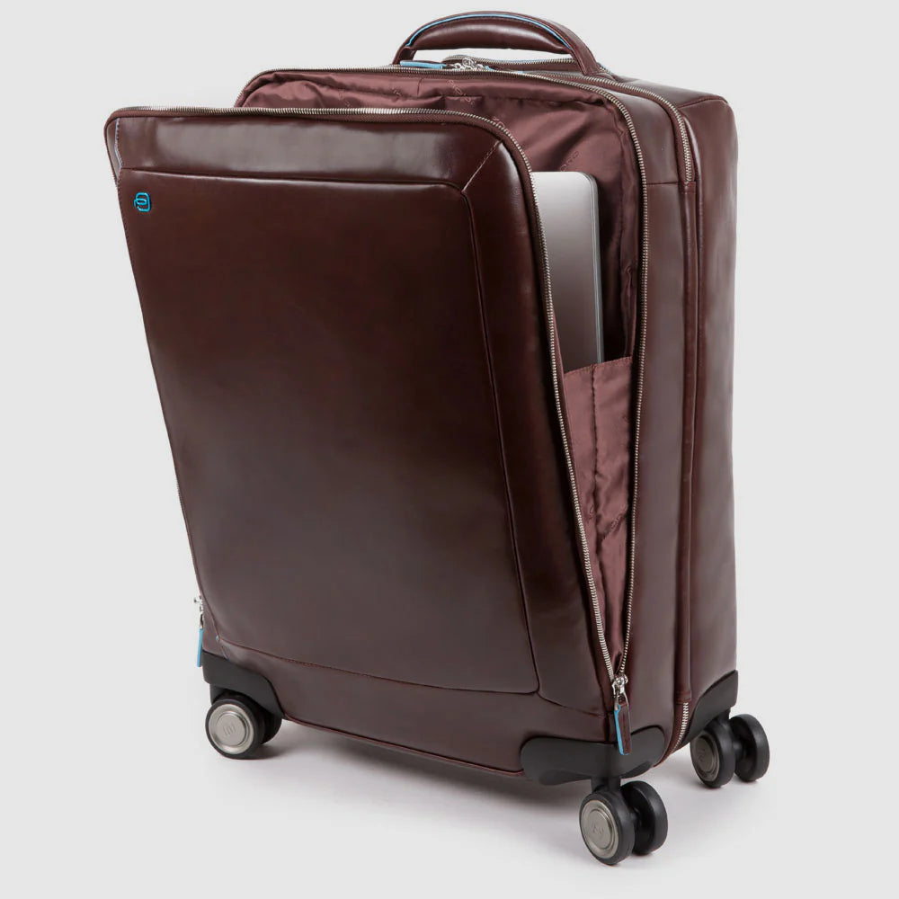 PIQUADRO Valise cabine ordinateur portable en cuir 15,6"