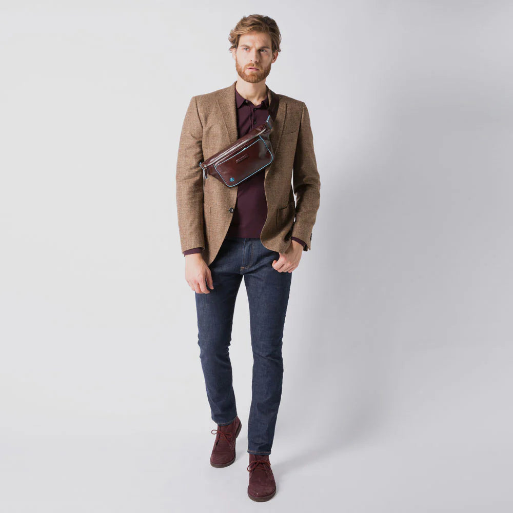 PIQUADRO RIÑONERA BLUE SQUARE