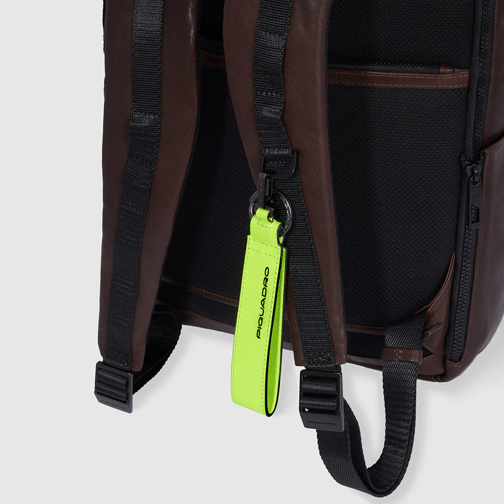 PIQUADRO 15'6" LAPTOP BACKPACK WITH ANTI-THEFT CABLE HARPER