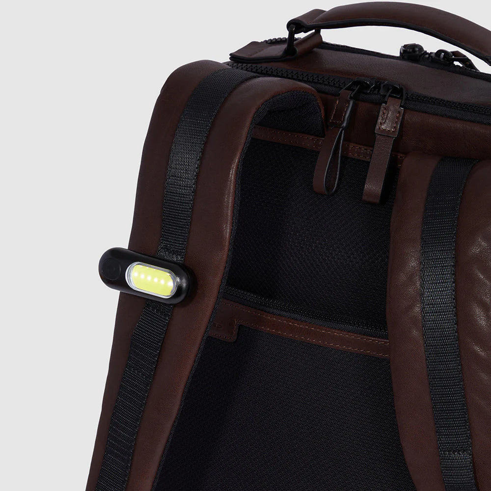 PIQUADRO 15'6" LAPTOP BACKPACK WITH ANTI-THEFT CABLE HARPER