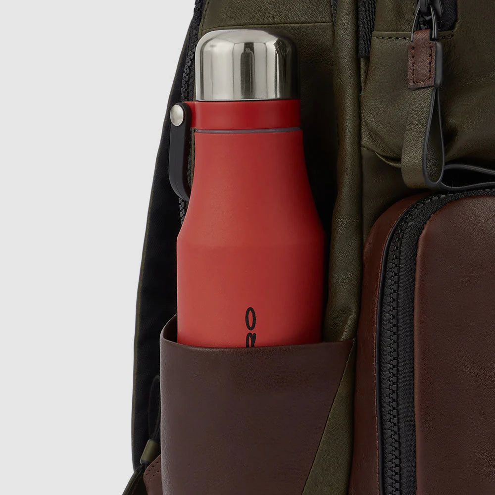 PIQUADRO MOCHILA DE HOMEM COM CAPA IMPERMEÁVEL HARPER