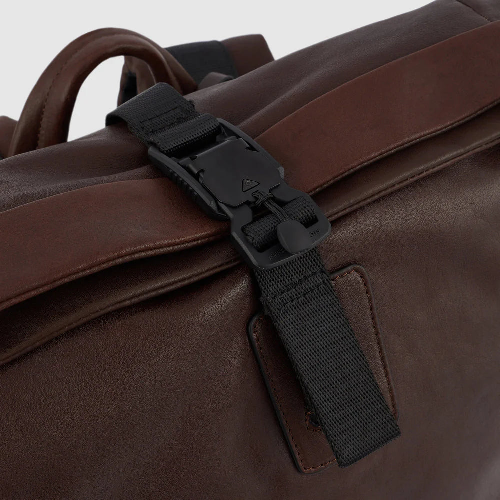 PIQUADRO MEN'S ROLL TOP TYPE BACKPACK FOR 15'6" LAPTOP HARPER