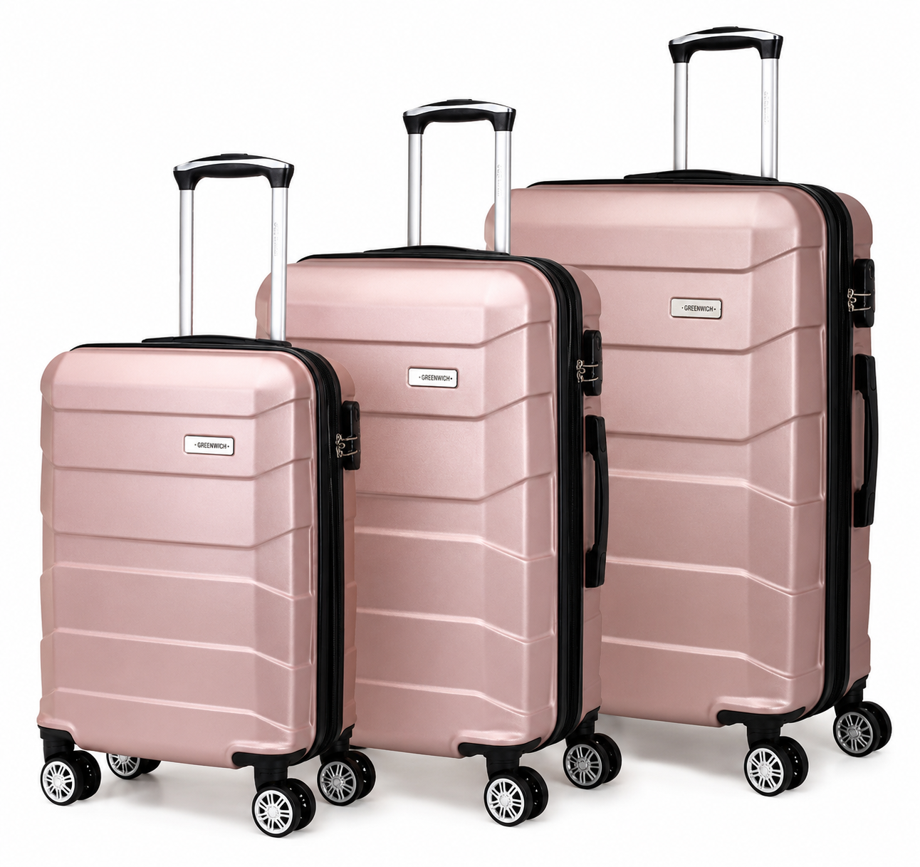 OFERTA Set de Maletas BUDAPEST de Greenwich Rosa