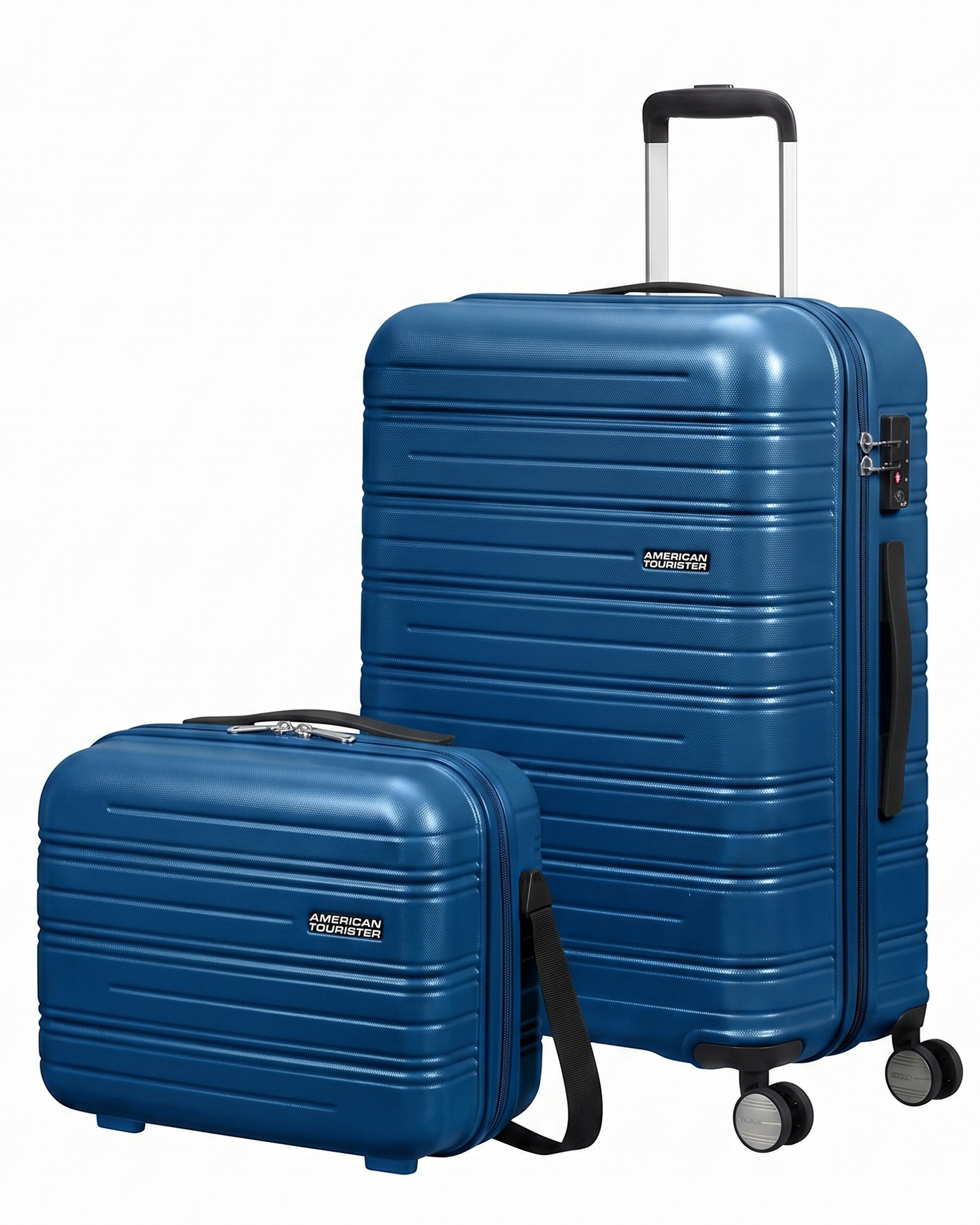 AMERICAN TOURISTER SET Di valigia media e NECESER RIGIDO HIGH TURN