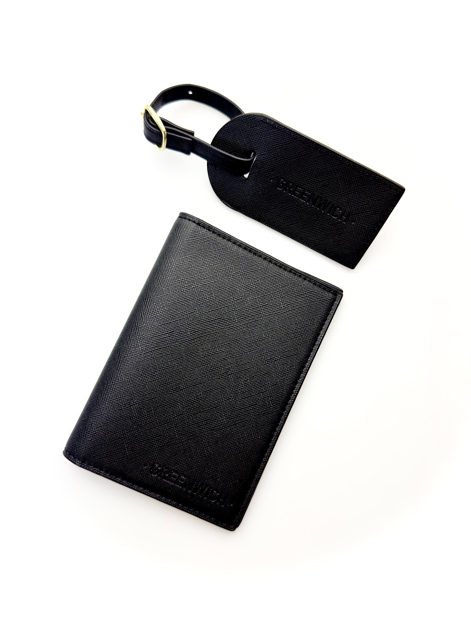 GREENWICH set Paspoortafdekking en kofferidentifier