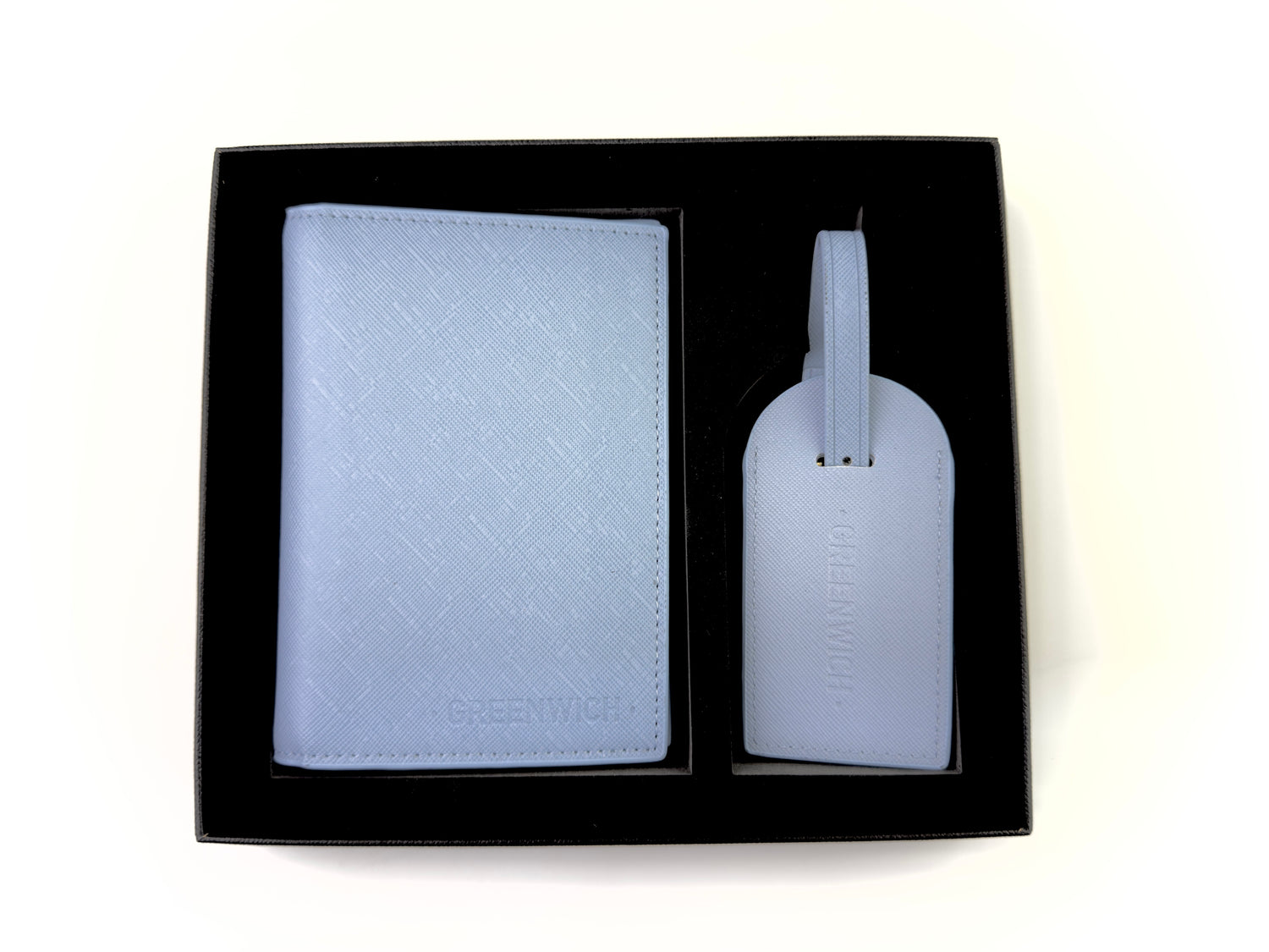 GREENWICH set Paspoortafdekking en kofferidentifier