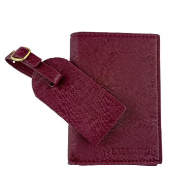 GREENWICH set Paspoortafdekking en kofferidentifier