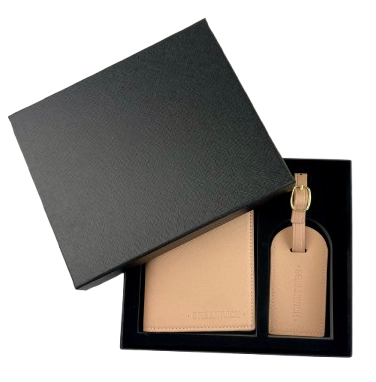 GREENWICH set Paspoortafdekking en kofferidentifier