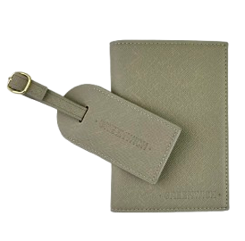 GREENWICH set Paspoortafdekking en kofferidentifier