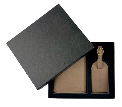 GREENWICH set Paspoortafdekking en kofferidentifier