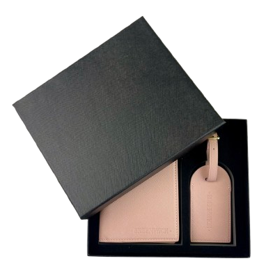 GREENWICH set Paspoortafdekking en kofferidentifier