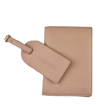 GREENWICH set Paspoortafdekking en kofferidentifier