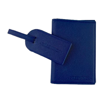 GREENWICH set Paspoortafdekking en kofferidentifier