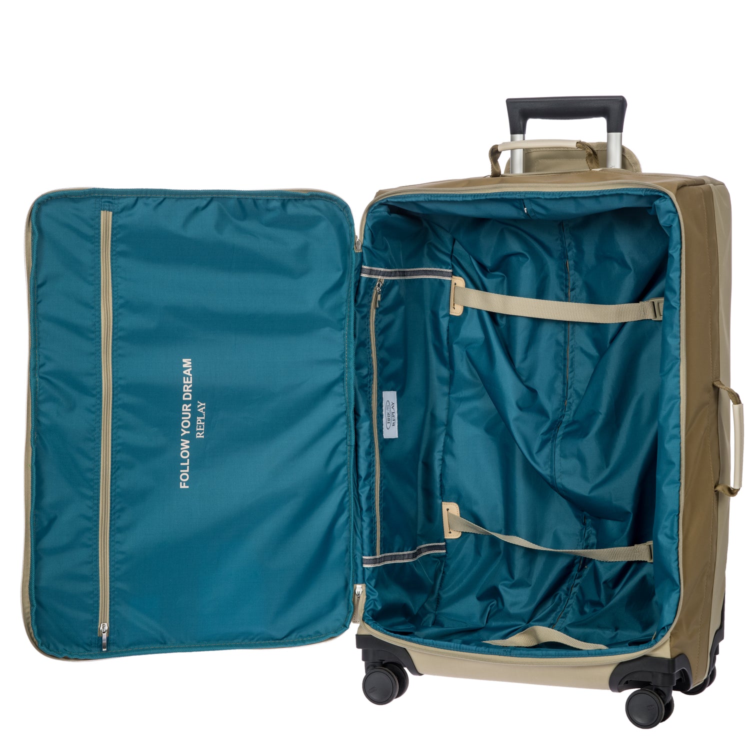 BRIC´S LARGE REPLAY SUITCASE IN RECYCLED MATERIAL