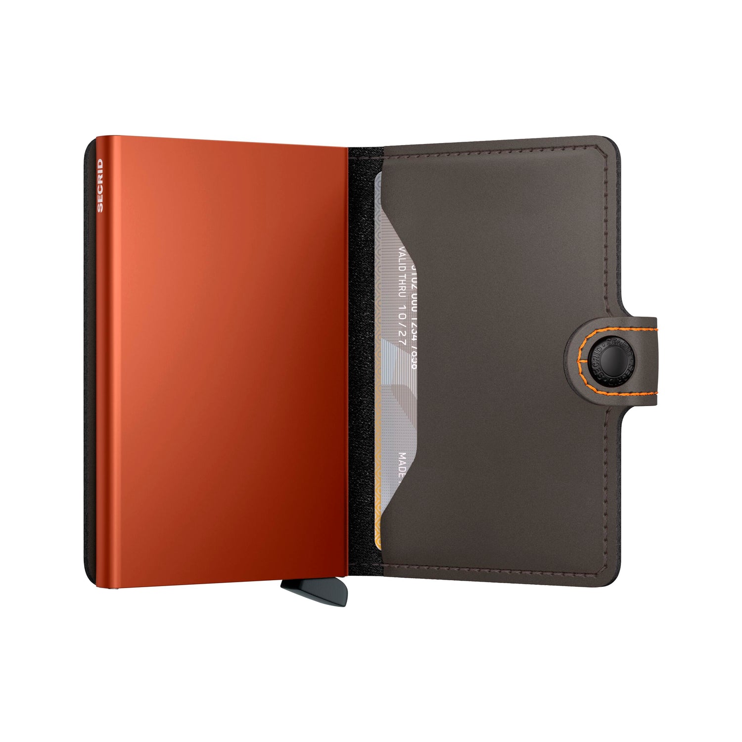 Secrid MiniWallet Matte Truffle & Orange