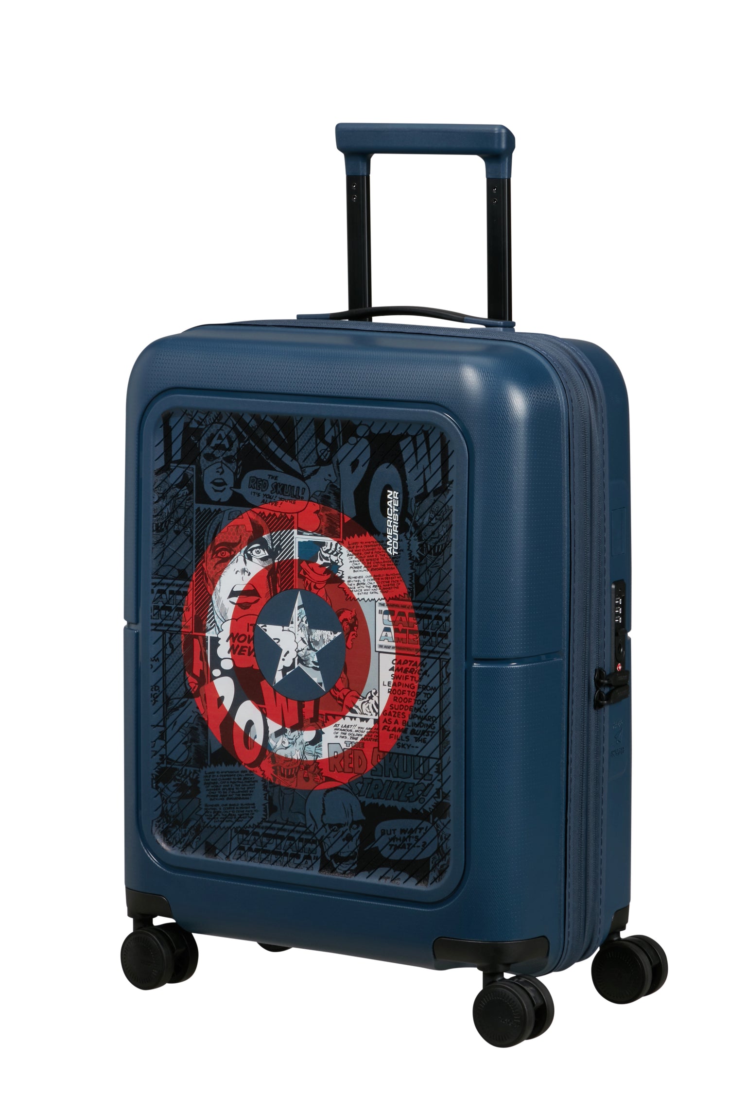 AMERICAN TOURISTER Cabinekoffer Extensible DASHPOP MARVEL - CAPT AMERICA SHIELD