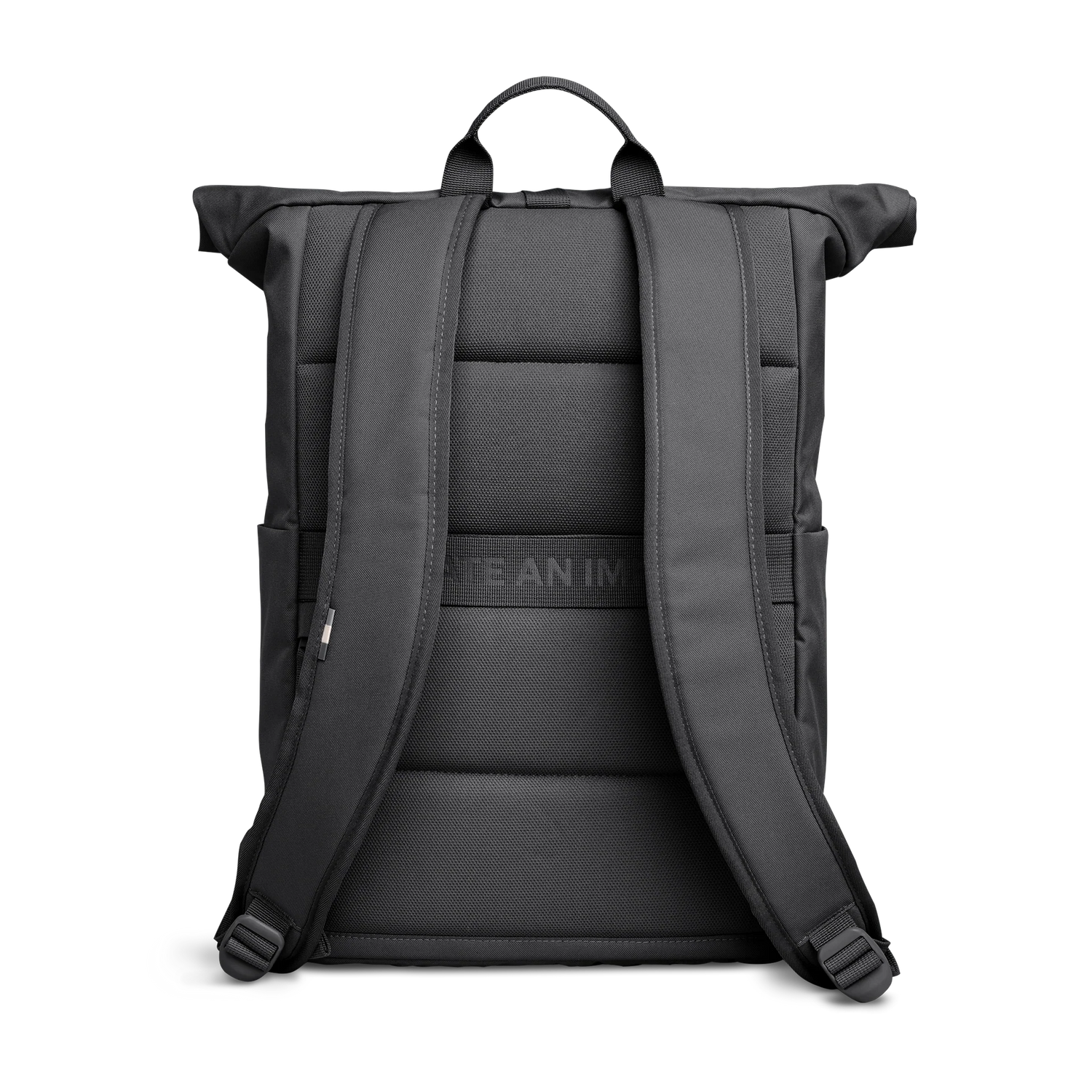 Tenho mochila de bolsa ROLLTOP Monocromático fácil