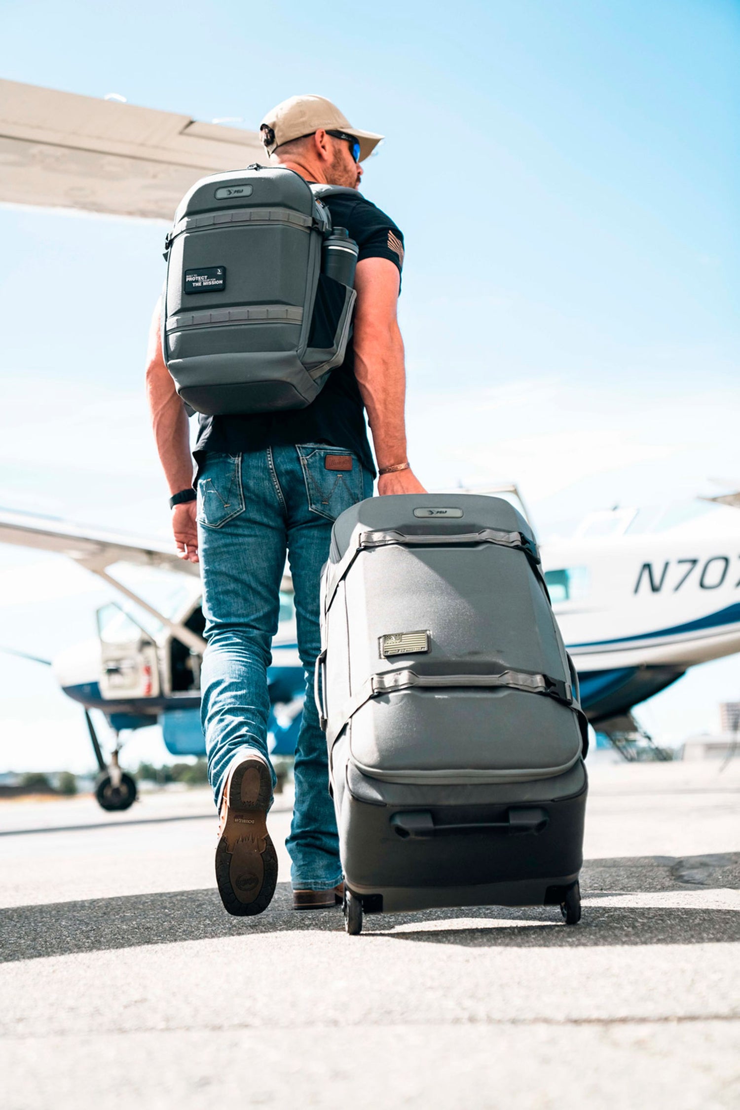 PELI BOLSA DE VIAJE AEGIS GRANDE HIBRIDA CON 2 RUEDAS