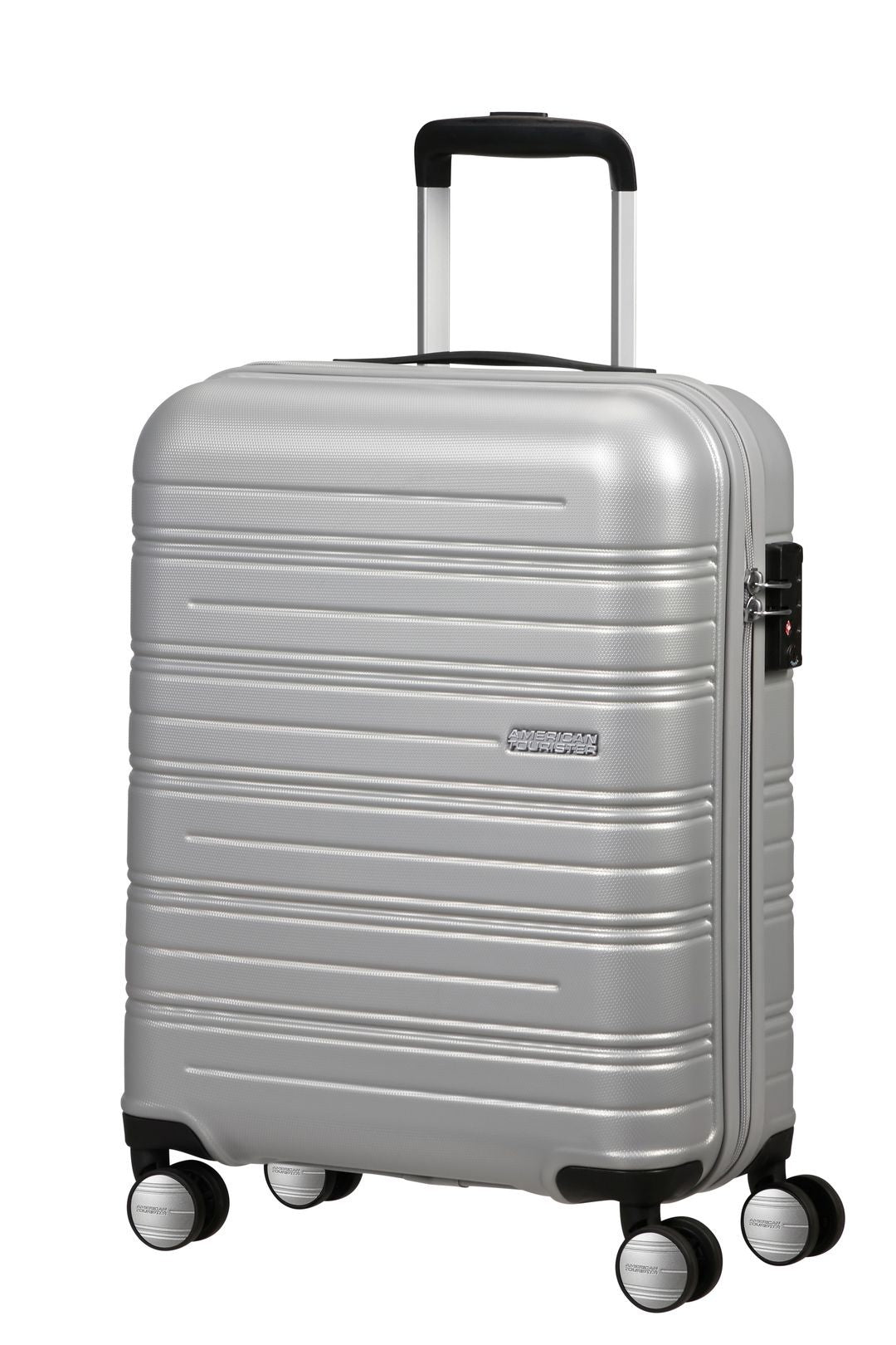 AMERICAN TOURISTER SET DI Valigia da cabina e NECESER RIGIDO HIGH TURN GRIGIO