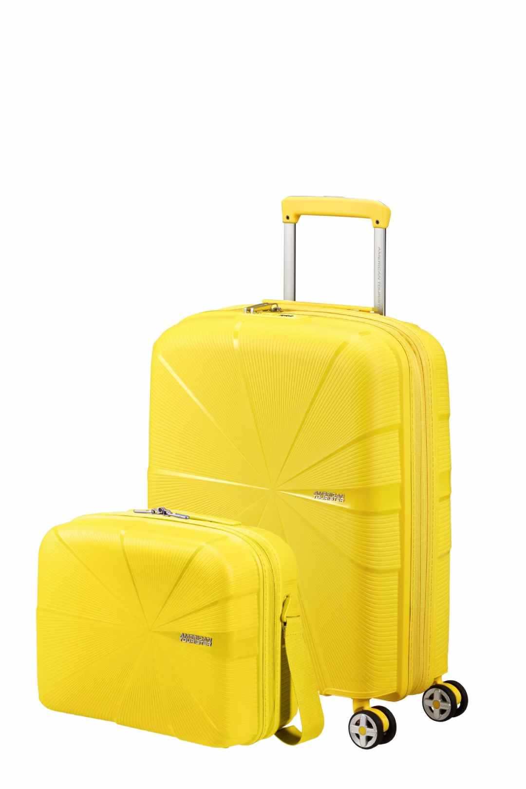 Pack Walizka kabinowa + Neceser STARVIBE z American Tourister - żółty
