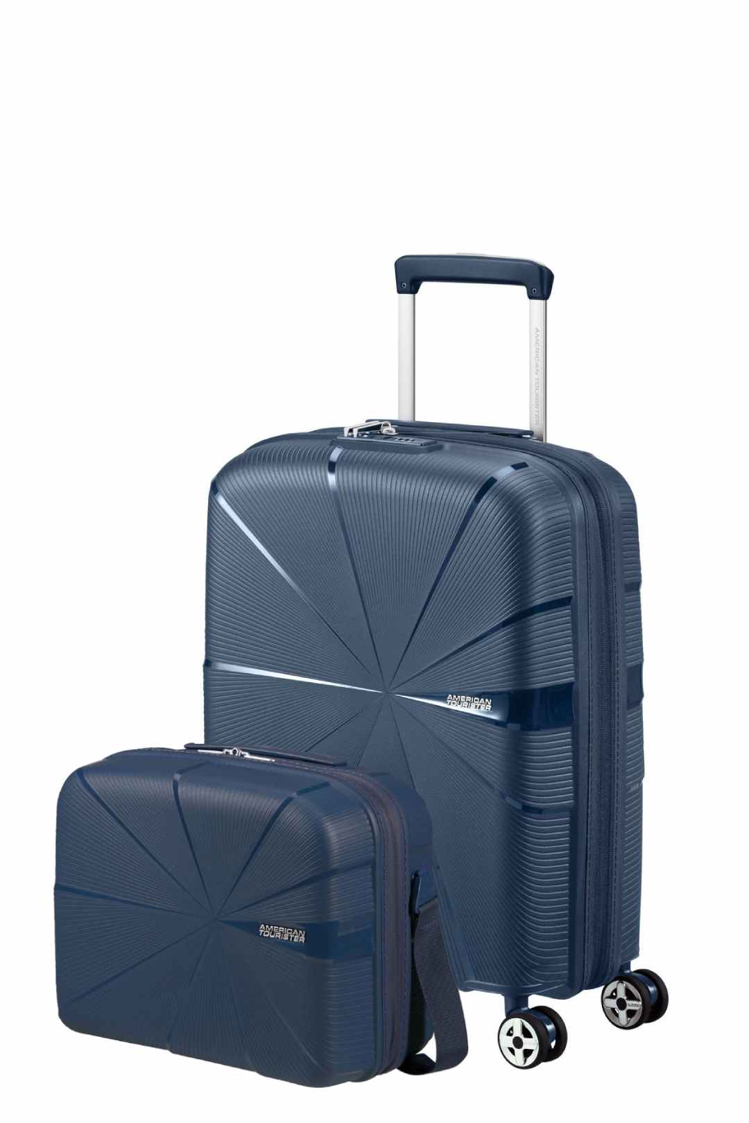 Pack Cabin suitcase + Neceser STARVIBE of American Tourister - Navy blue