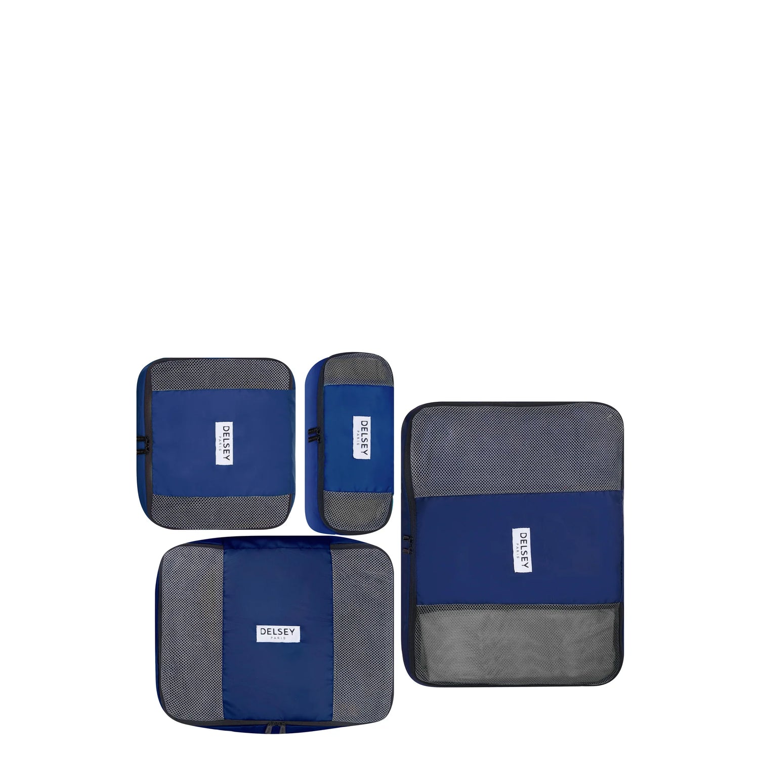 DELSEY PACKING CUBE - Conjunto de 4 Cubos de Equipaje