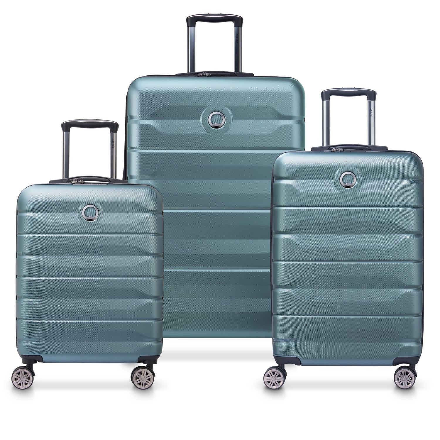 DELSEY SUITCASE SET (CABIN SLIM. MEDIUM AND LARGE) AIR RIGID ARMOR WITH 207.2 L CAPACITY