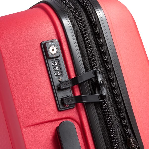 DELSEY BELMONT + Valise cabine EXTENSIBLE 4 ROUES DOUBLES 55CM