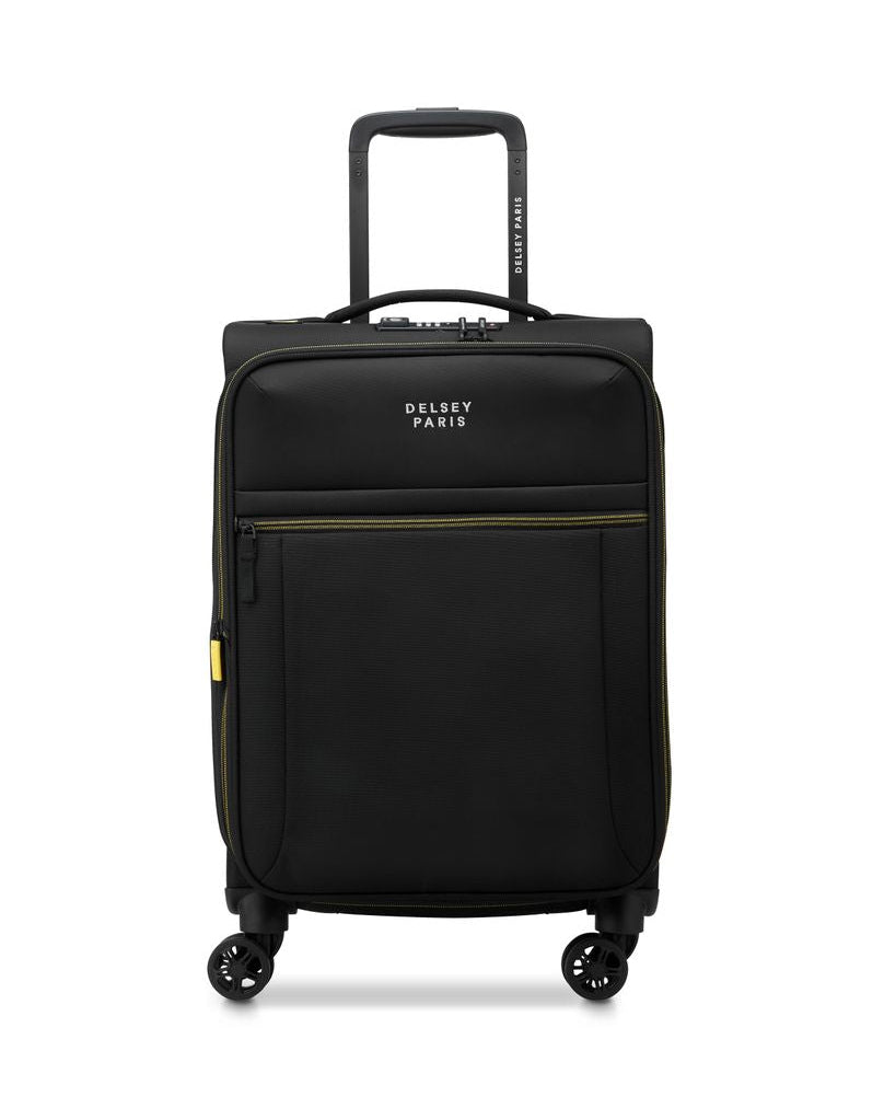 DELSEY BROCHANT 3 Cabin suitcase EXPANDABLE 4 DOUBLE WHEELS 55CM