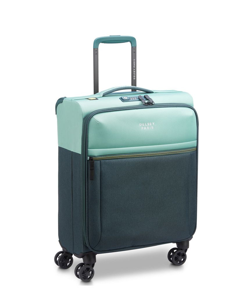 DELSEY BROCHANT 3 Cabinekoffer SLIM UITBREIDBAAR 4 DUBBELE WIELEN 55CM